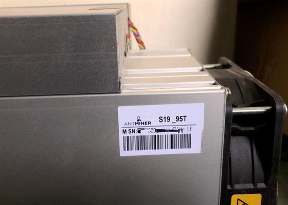 ইথারনেট অ্যাসিক বিটকয়েন খনি 3250W Bitmain Antখনি S19 95T সেকেন্ড হ্যান্ড