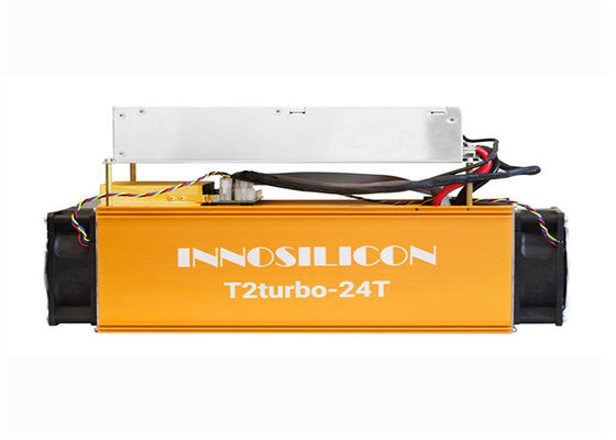 ব্যবহৃত Innosilicon T2T বিটকয়েন মাইনার মেশিন হাই হ্যাশ্রেট 24TH/S 1980W