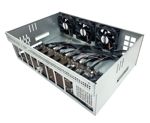 8gpu মাইনিং রিগ ফ্রেম Rtx Gtx গ্রাফিক্স কার্ডের জন্য নতুন Eth ক্রিপ্টো মাইনিং র্যাক
